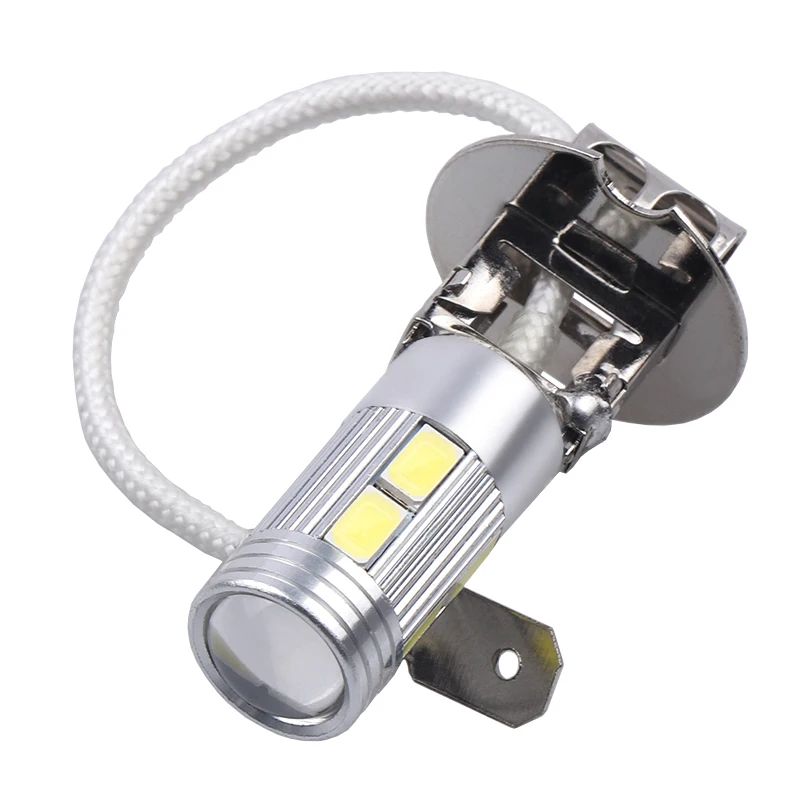 1 шт. H1/H3 светодиодный супер яркий белый 10SMD 5630 Сменные лампы для автомобильных противотуманных фар Дневные ходовые огни DRL лампы аксессуары