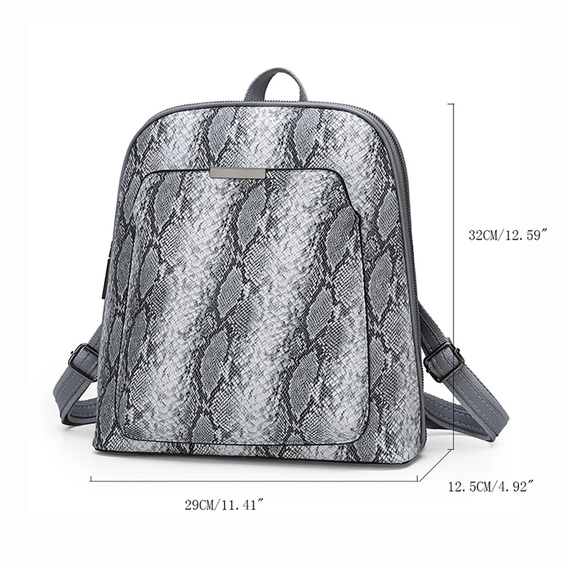 Aelicy женская сумка для змеиной кожи PU кожаный женский рюкзак Feminina Mochila Escola школьный модный дорожный школьный рюкзак