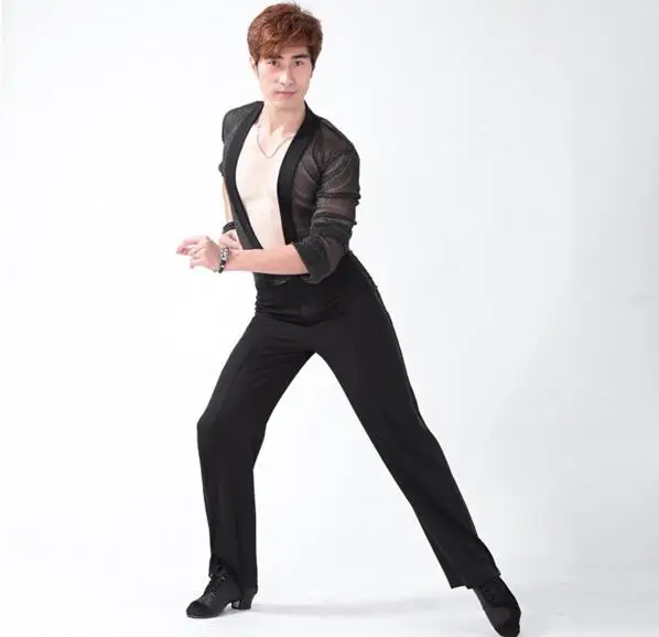 Черные туфли высокого качества атласная лента на стороне Панель Мальчики