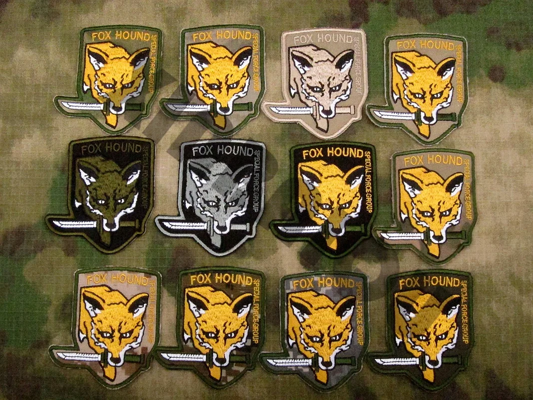 

Embroidered Patch Metal Gear Solid MGS FOX HOUND Special Force Group Hook On