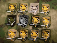 embroidered patch metal gear solid mgs fox hound special force group hook on