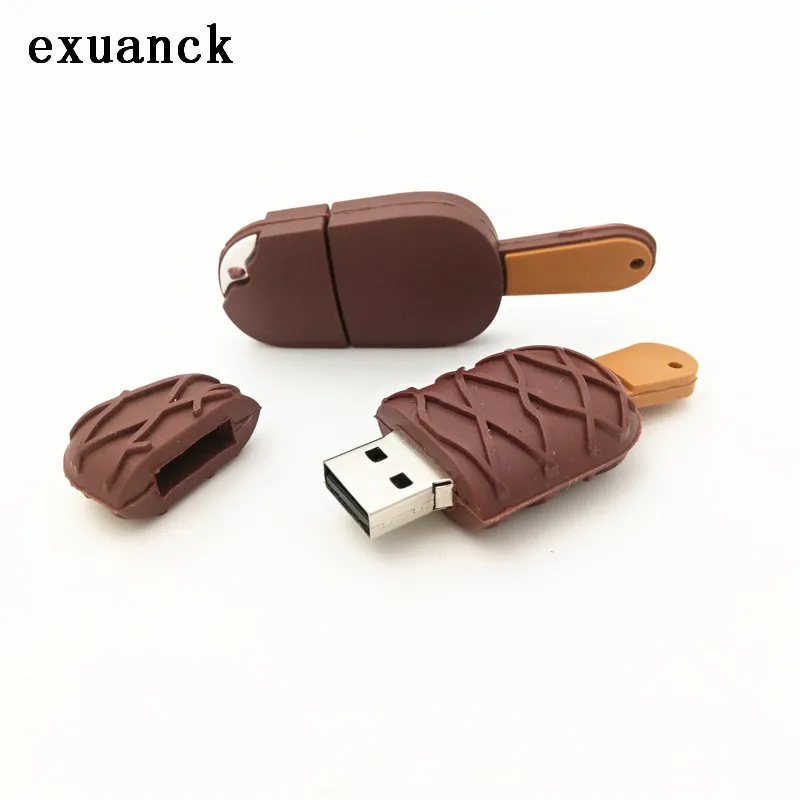 Силиконовый флэш накопитель в виде мороженого exuanck 10 шт. usb 2 0 4 ГБ 8 16 32 ГБ|32gb