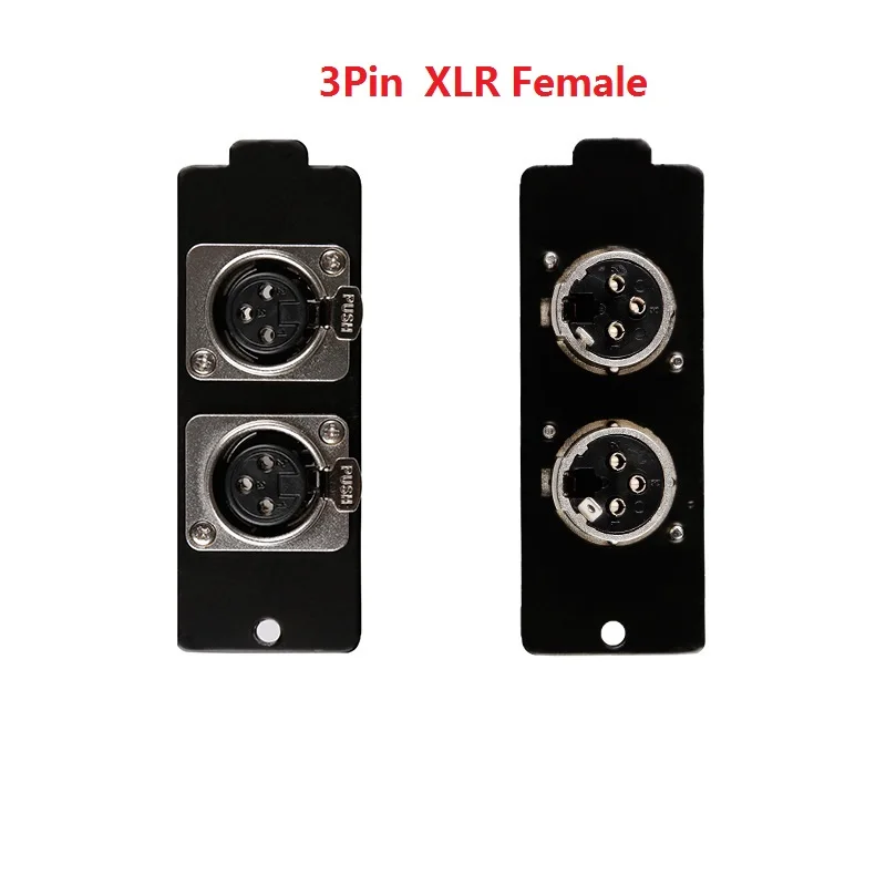 3Pin XRL штекер гнездо модуль динамическая функция аудио сигнала адаптер двойной Canon головка заземления модуль коробки