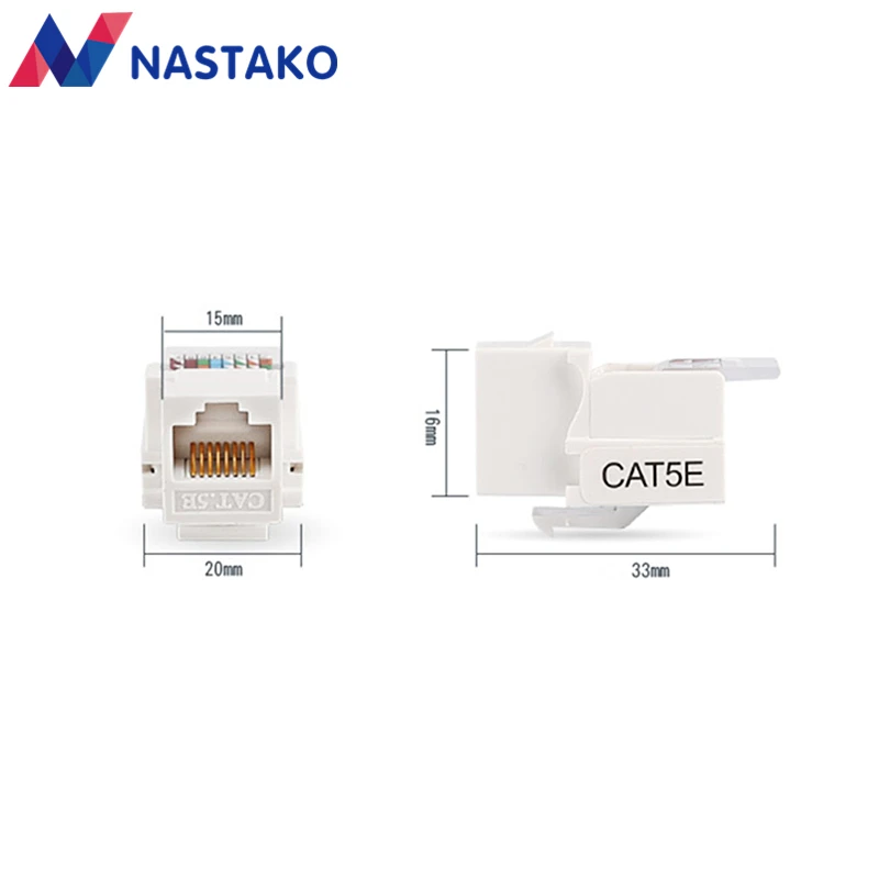 Cat5 Cat5e модуль RJ45 Keystone разъемы UTP соединительный элемент адаптер без инструмента