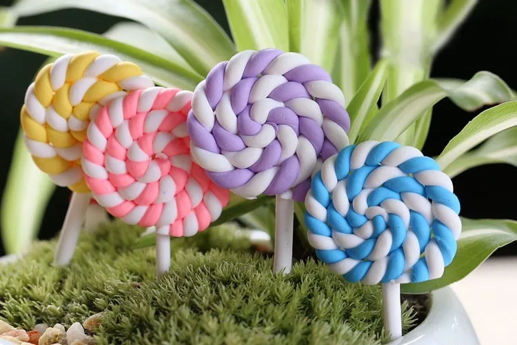 Zakka искусственные мини леденцы Minature сахарные конфеты Микро ландшафтное Украшение DIY аксессуары ремесло
