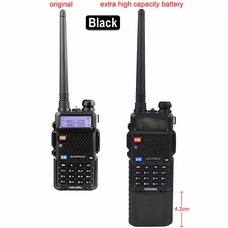 BaoFeng UV-5R Walkie Talkie Interphone двухполосная приёмопередающая установка 136-174 МГц и 400-520