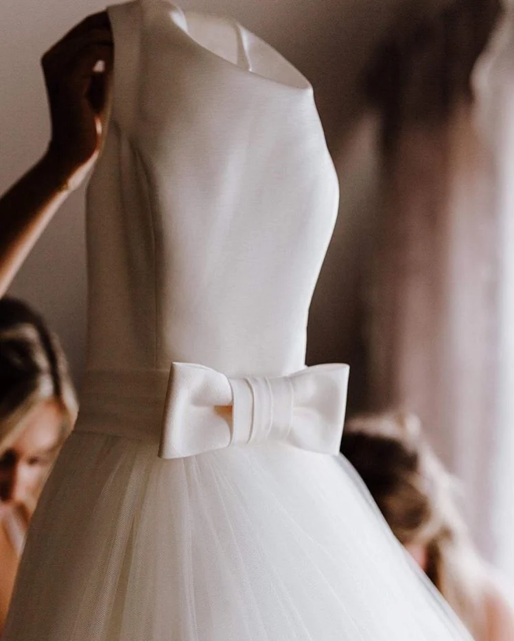 Vestido de Noiva трапециевидные Свадебные платья элегантные без рукавов невесты платья с открытой спиной Свадебные платья с коротким шлейфом Robe De Mariee