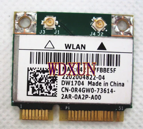 Беспроводная мини карта Pcie Broadcom Bcm4314 Dw1704 Wi Fi N + Bluetooth R4gw0 для Dell BCM43142HM|wireless mini pcie|wifi