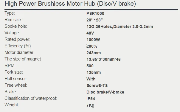 Когда-нибудь 48V 1000 W/1500 W сзади повернуть прямой привод мотора для е-байка бесщеточный Non-Эпицентр деятельности шестерни двигателя мотор для электрического велосипеда
