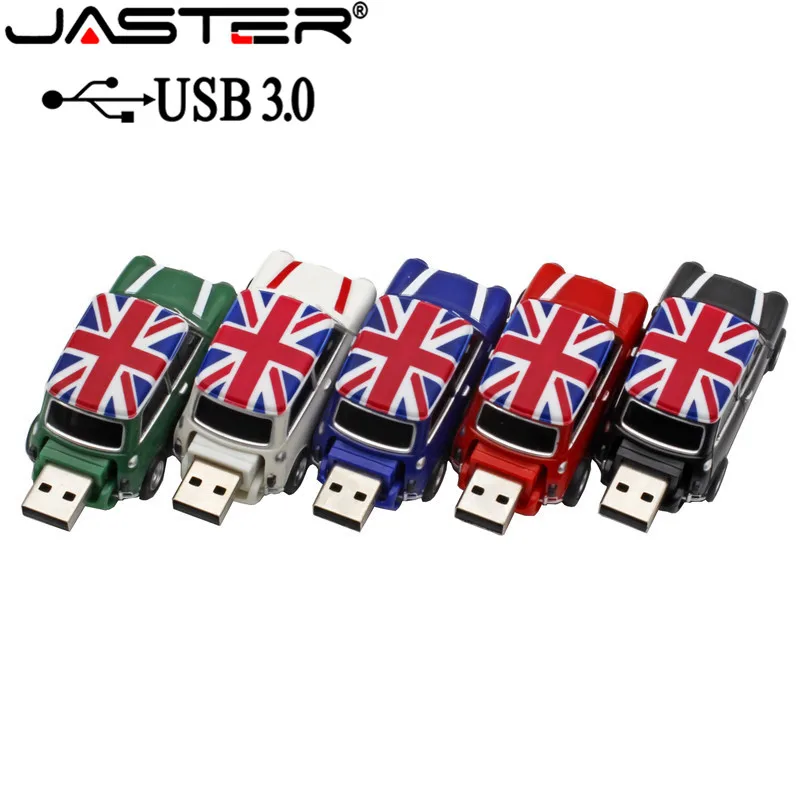 JASTER Symulacja samochodu 64 Гб USB Mini Kreatywny Cooper Samochody Modelu usb 3 0 флеш-карта памяти Флеш накопитель