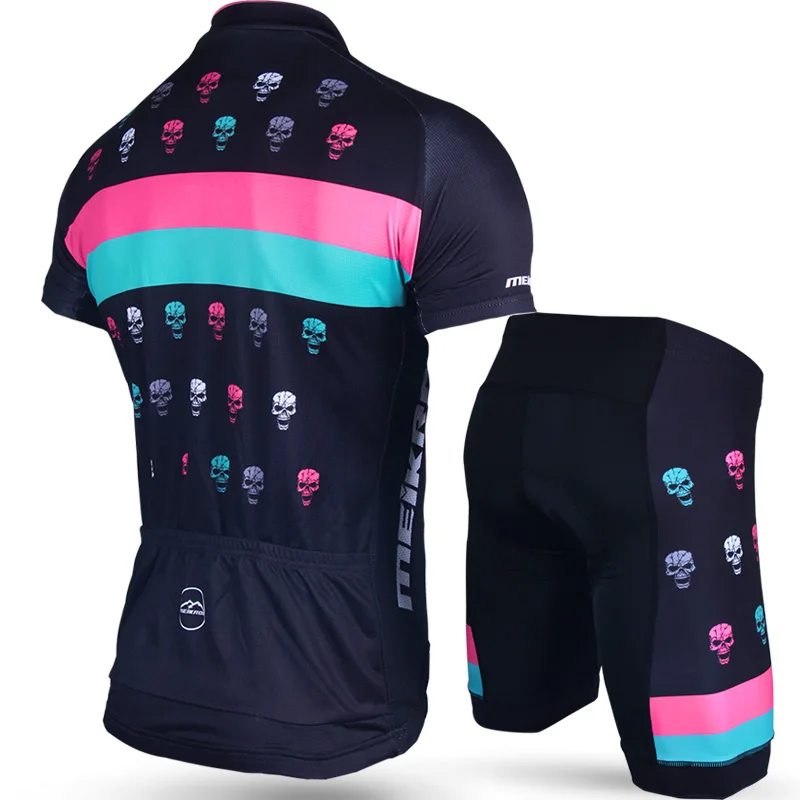 Дышащие велосипедные комплекты с рисунком дьявола и черепом для мужчин
