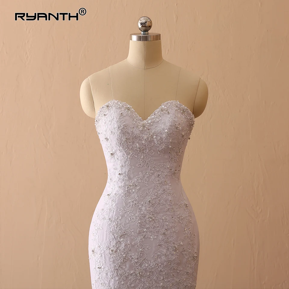 Блестящее платье De Mariage роскошное кружевное свадебное платье русалки Vestido De Noiva дешевые сексуальные винтажные Свадебные платья для любимой