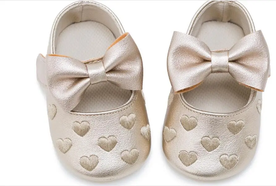 Лидер продаж 2017 детская обувь ручной работы с мягкой подошвой и бантом для