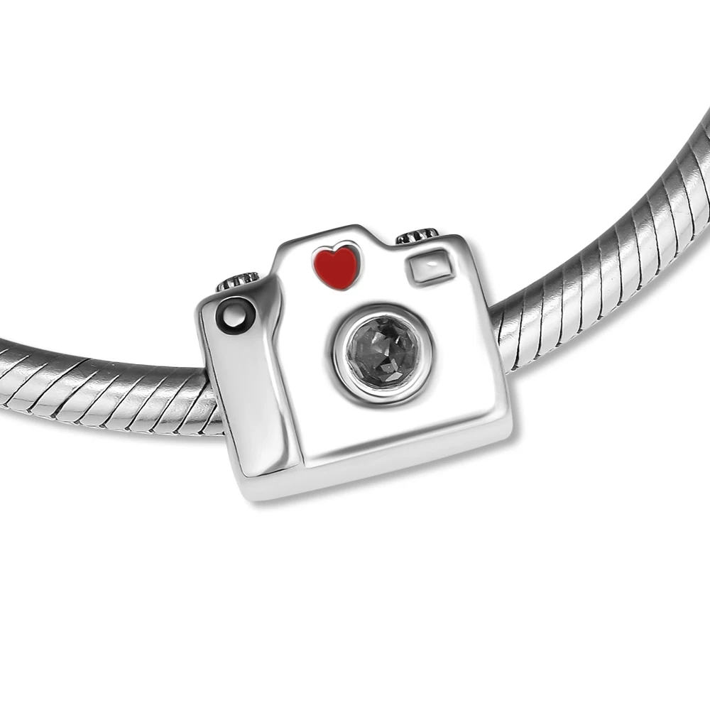 CKK 100% Φ-Silver-Jewelry Sentimental Snapshot амулет камера Смешанная эмаль DIY подходит для