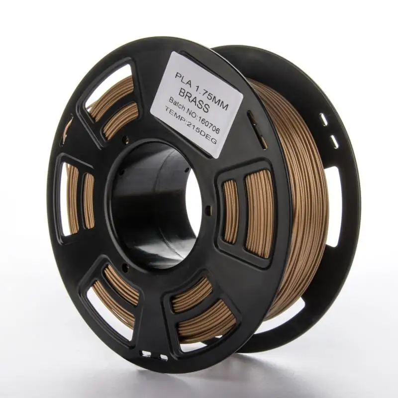 Metal Brass 3d принтер металлический PLA пластиковый материал нить PETG 1 кг/рулон 1,75 мм 3D PLA металлический материал нити s для impressora 3d filamento - Цвет: Metal Brass