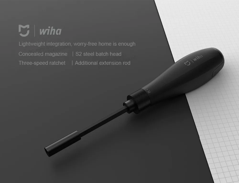 Оригинальный xiaomi mijia Wiha 8 в 1 трещотка отвертка для дома высокоточные картриджи