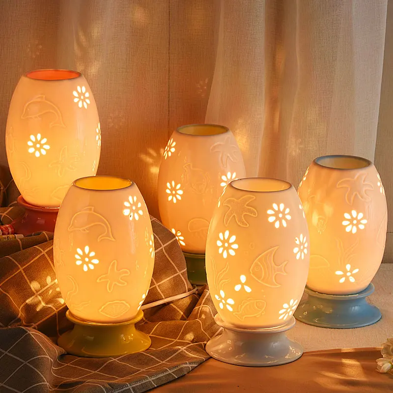 220 В модная керамическая курильница с эфирным маслом полый ароматический