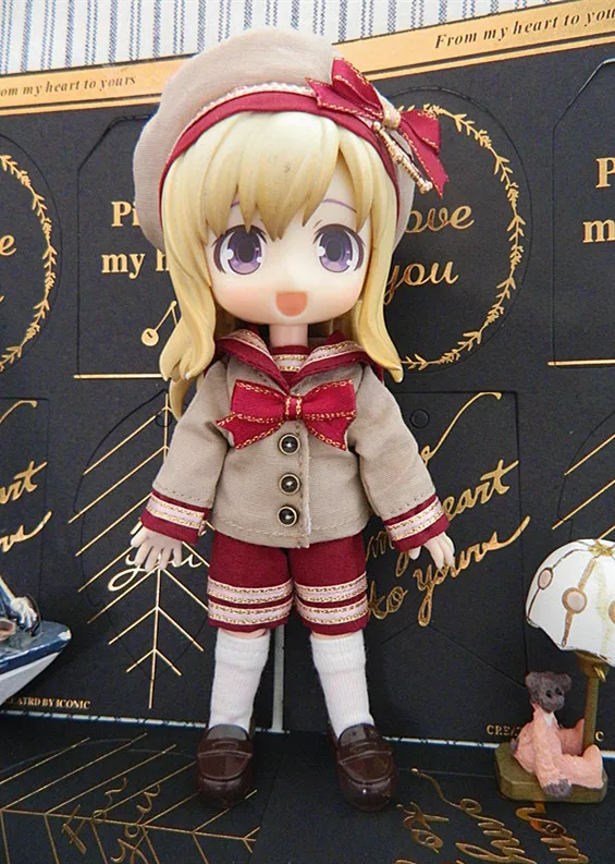 Бесплатная доставка 3 шт./лот 1/12 BJD кукольная форма платье для OB11 Obitsu 11 одежда