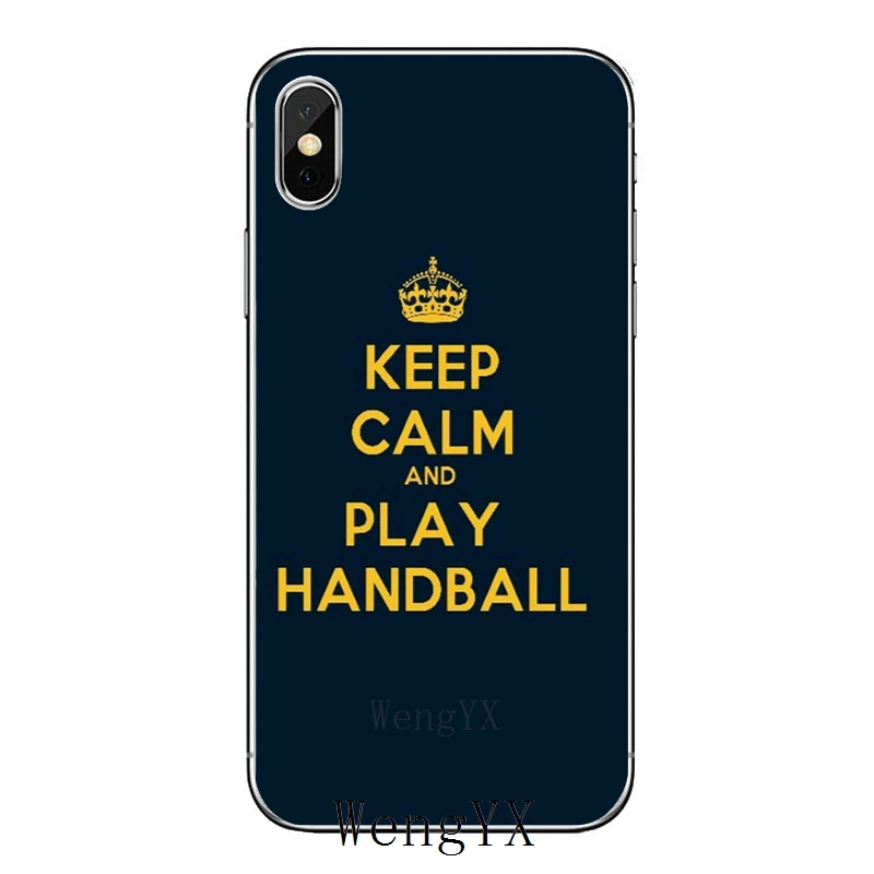 Для samsung Galaxy J3 J4 J5 J6 J7 J8 A3 A5 A7 A8 A9 Plus Prime pro keep calm I love гандбол роскошный мягкий чехол для телефона