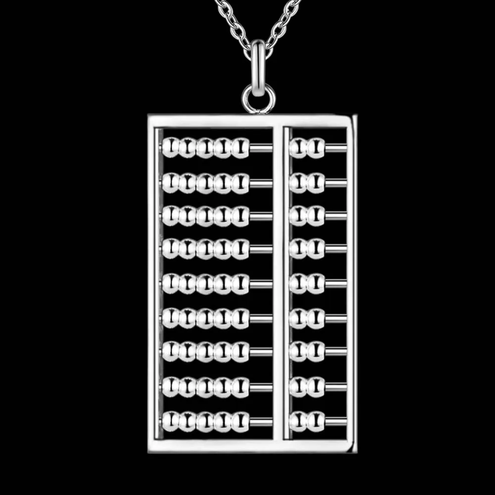 Подсчет кадров блестящий оптовая посеребренная Ожерелье Новый Продажи