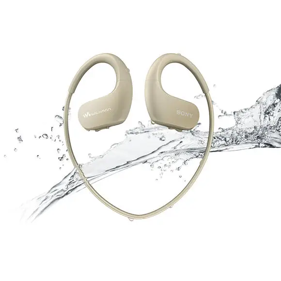 SONY Walkman, 8 ГБ, наушники, интегрированные, водонепроницаемые, для плавания, бега, mp3, музыкальный плеер, NW-WS414, гарнитура, интегрированные аксессуары