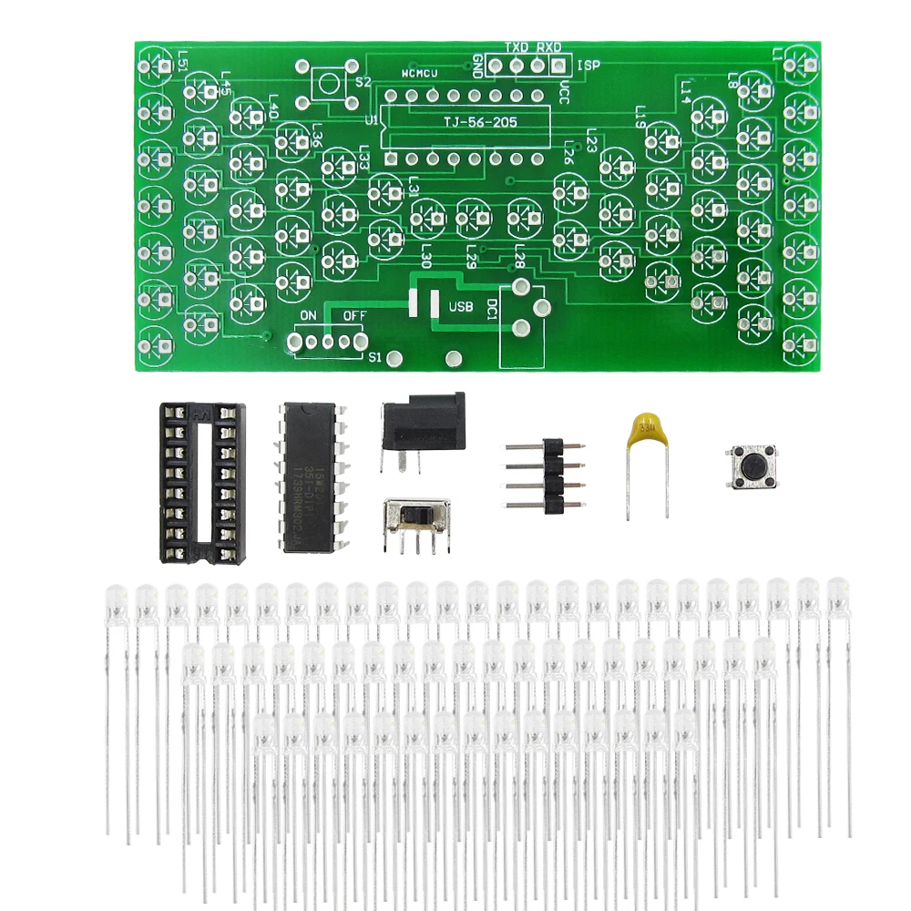 10 шт./лот 5 в электронные песочные часы DIY Kit Забавные электрические