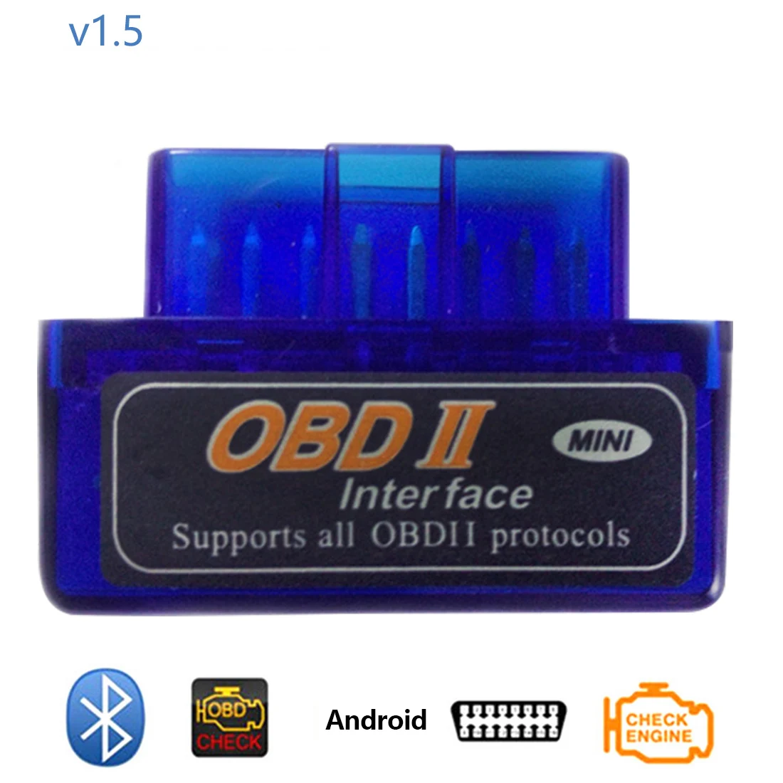 Dewtreetали V1.5 Super MINI ELM327 Bluetooth ELM 327 PIC18F25K80 версия 1 5 OBD2 OBDII для Android Автомобильный