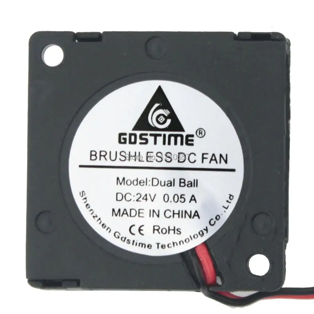 

2 PCS lot Gdstime DC 24V 2Pin 3cm 30mm x 10mm Ball DC Mini Cooling Cooler Blower Fan