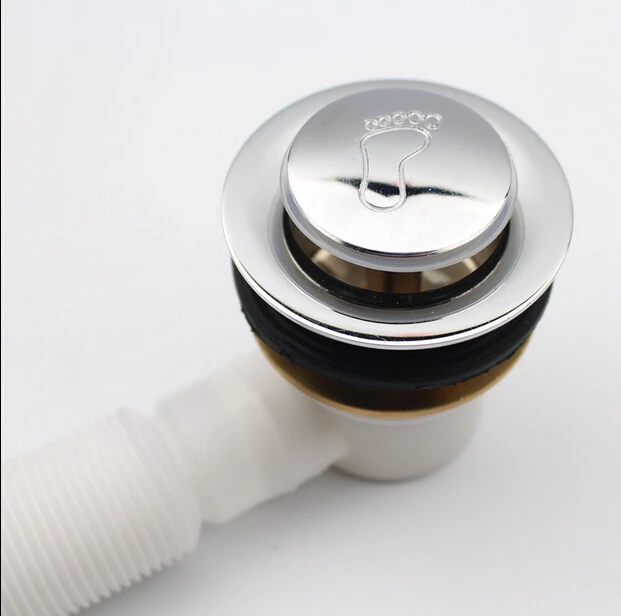 Хромированный дренаж для ванной и комнаты выдвижной слив с нажимом прочная