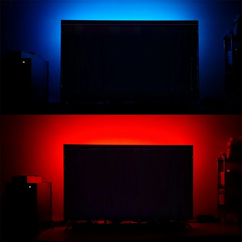 

50CM 1M 2M USB Cable Power LED Strip Light Lamp SMD 3528 Christmas Desk Decor Lamp Tape For TV Background Lighting