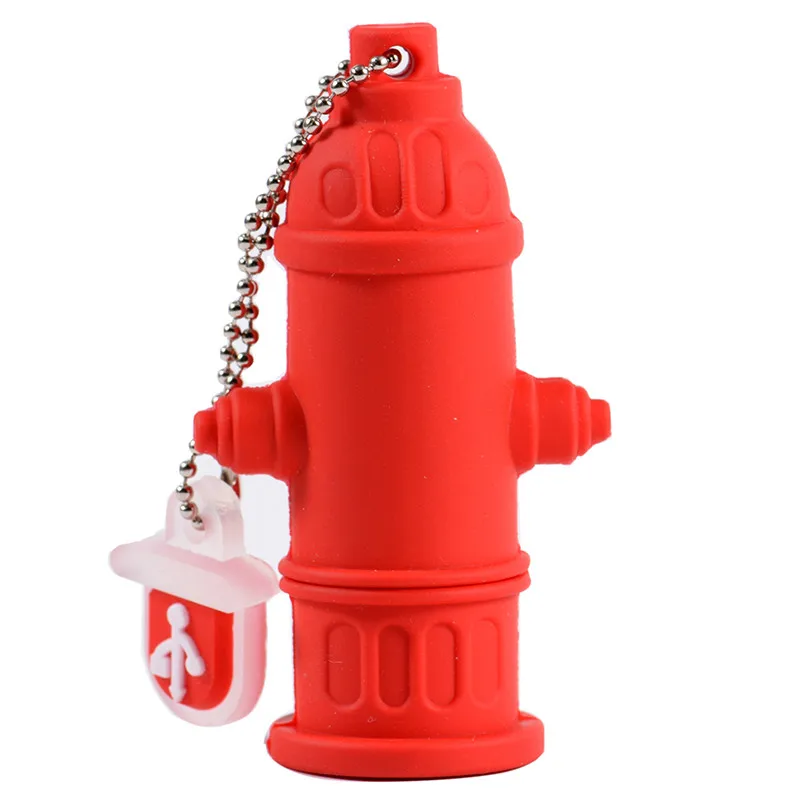A USB флэш-накопитель мультфильм Пожарный Гидрант ручка привод 4 ГБ 8 ГБ 16 ГБ 32 ГБ 64 ГБ Милая карта памяти креативный подарок флешка usb - Цвет: A
