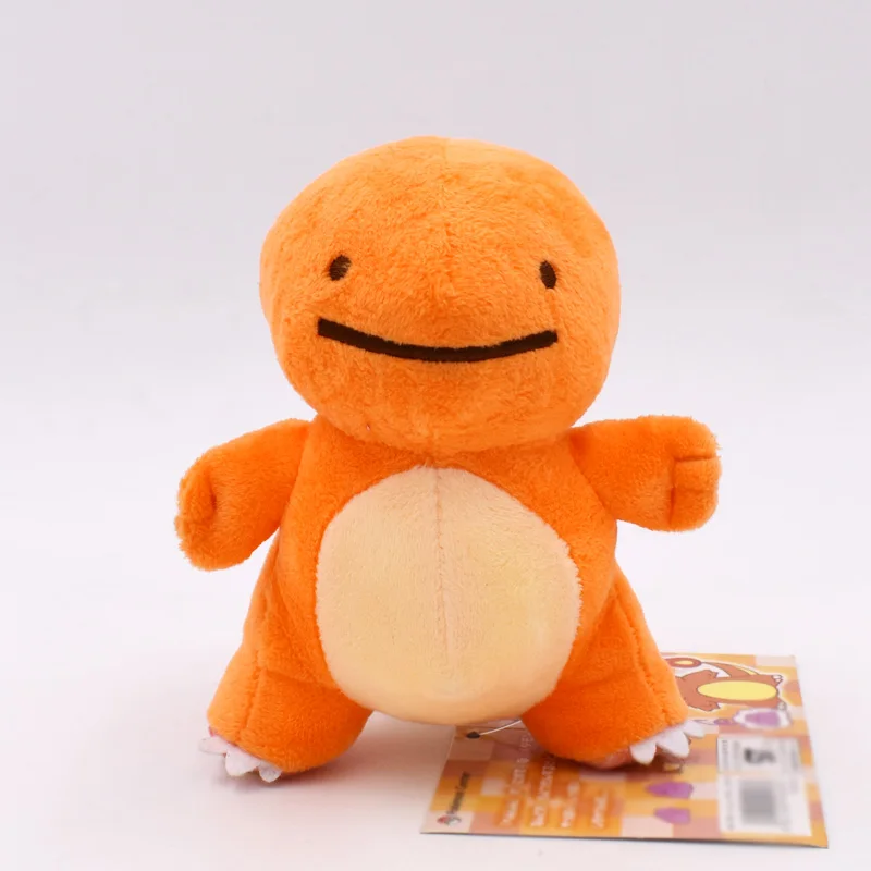 6 стилей горячие игрушки Peluche DITTO Lapras& Dragonite& Pikachu& Squirtle& Bulbasaur& Charmander 12-16 см плюшевые куклы - Цвет: Charmander