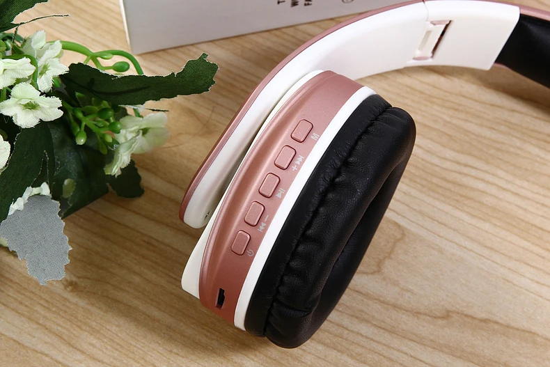 Беспроводной Bluetooth гарнитура наушники с микрофоном Hands Free TF музыкальный плеер FM