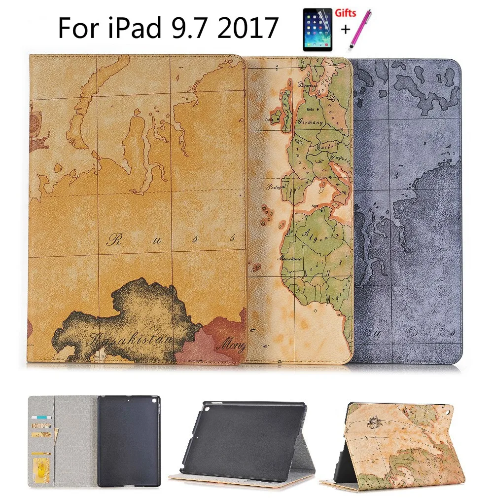 Для iPad 9,7 5-го 6-го поколения чехол с держателем карандаша чехол для iPad Air 1 2 iPad Pro 9,7 Funda блестящий чехол+ подарки
