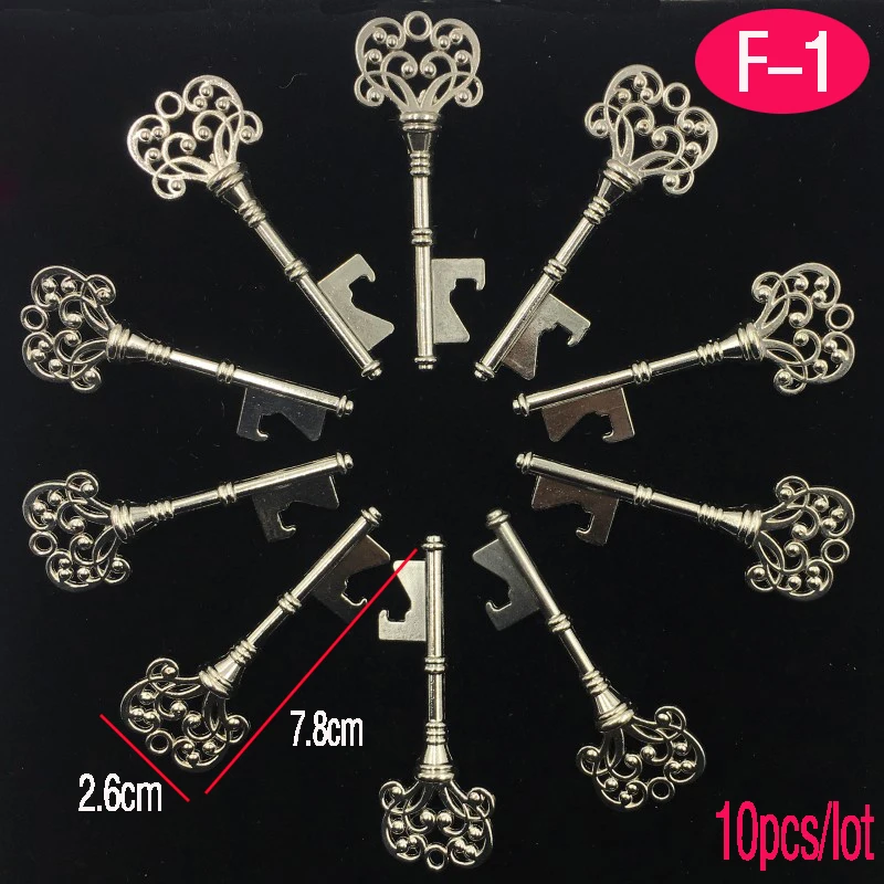 F-1-10pcs 10 шт./лот Свадебные сувениры бутылка в форме черепа открывалка бирки свадебные сувениры и подарок для гостей вечерние сувениры праздничные вечерние принадлежности - Цвет: F-1-10pcs