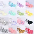 Пайетки из гупак. ПВХ, плоские, круглые, разные размеры, 10пайетки для рукоделия, 2-6 мм, матовые и кремовые, аксессуары для шитья, свадебного платья