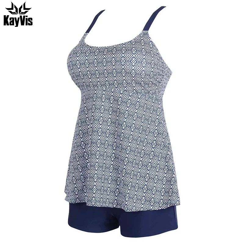 KayVis сексуальные купальники из двух частей танкини с открытой спиной для девочек