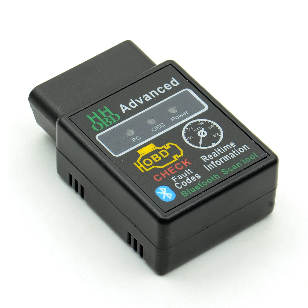 Диагностический сканер V2.1 OBD2HHOBD HH OBD ELM327 работает на Android крутящий момент Bluetooth