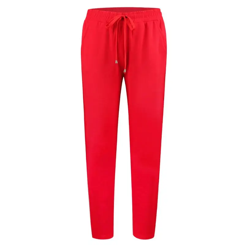 Женская спортивная одежда в полоску сбоку со средней эластичной талией модные