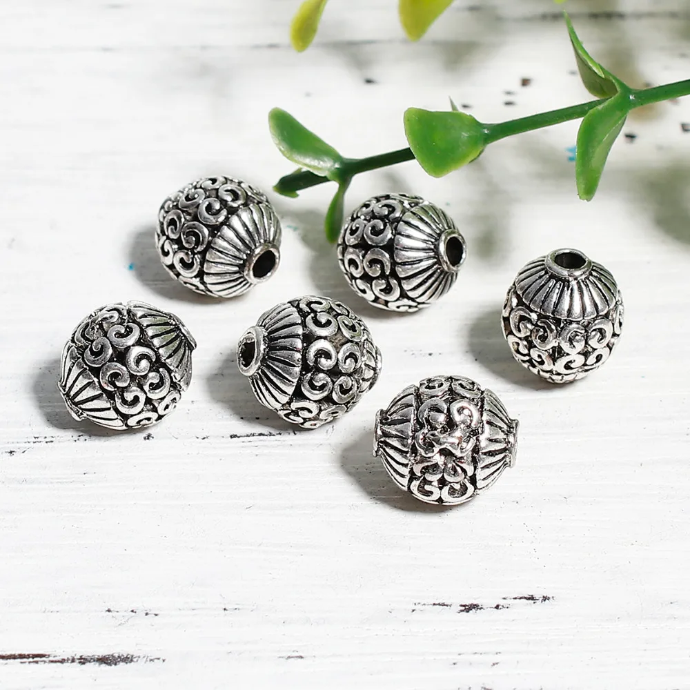 DoreenBeads круглые цветные бусинки на основе сплава цинка диаметр: приблизительно 2 4