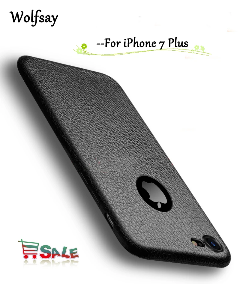 Чехол для iPhone 7 Plus чехол Мягкая текстура кожи ТПУ телефона Apple Iphone wolfsay Fundas|case for