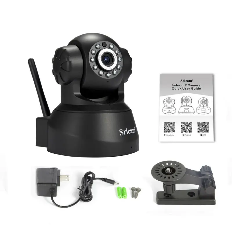 Sp012 sricam ip-камера 720 P hd wi-fi ик радионяня беспроводной панорамирования/наклона
