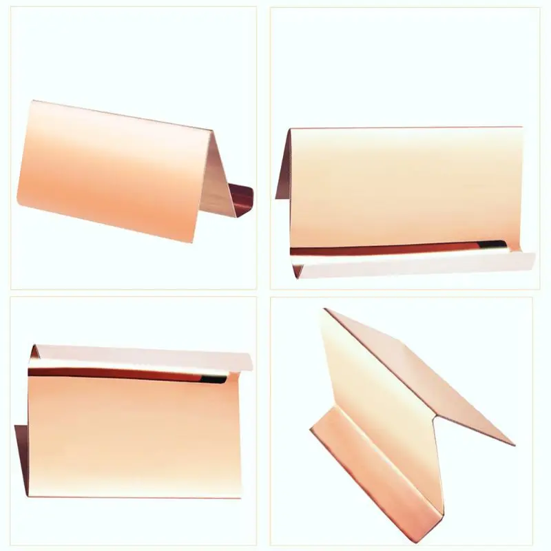 High-End Stainless Steel Business Card Holder Desktop Note Holders Display Stand Rack Table Organizer 2 Colors C26 | Канцтовары для