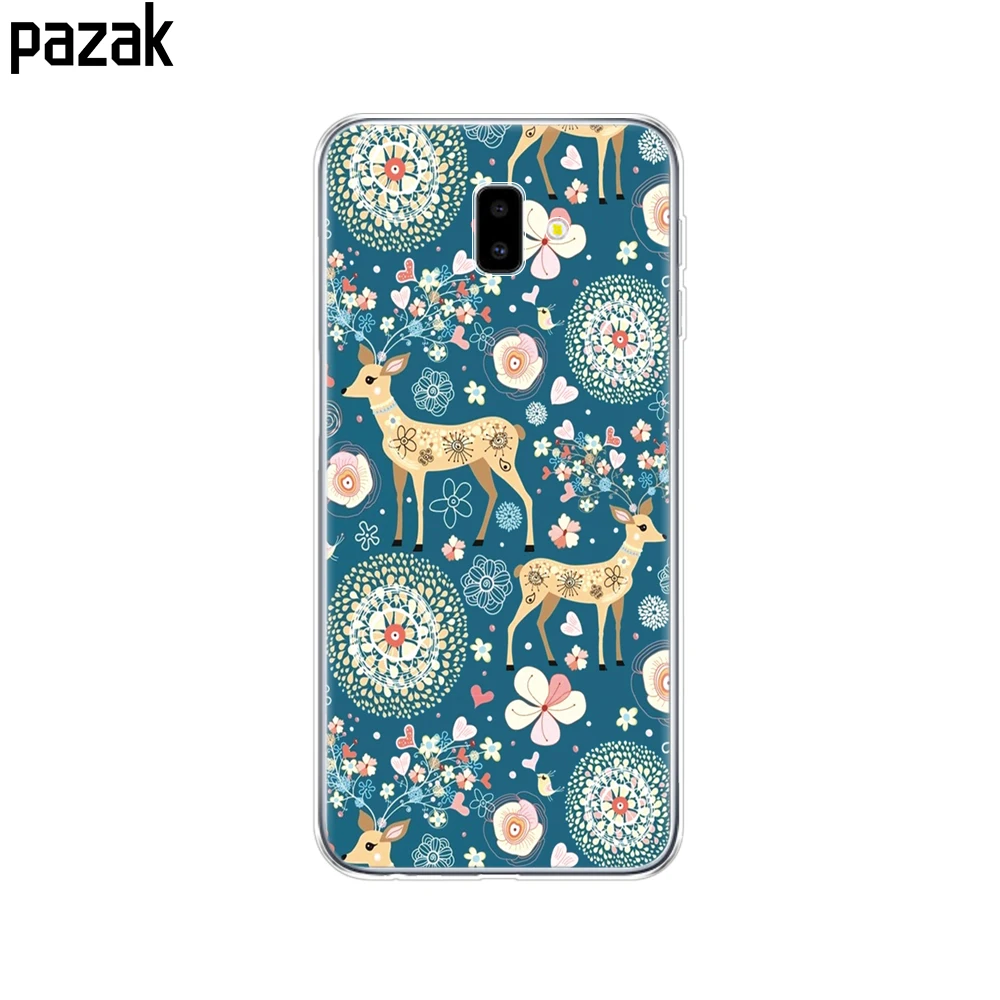 52398 Для samsung J6 J6+ чехол coque мягкий чехол из термополиуретана и силикона для samsung Galaxy J6Plus J 6 Plus J610 J610F Capas противоударный - Цвет: 52398