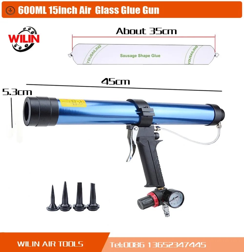 Высококачественный пневматический пистолет для колбасы 18 дюймов 600 мл