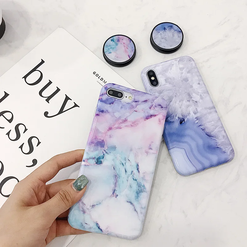 Камуфляжный мраморный чехол для iPhone Xr Max мобильного телефона iPhone6s 7 8 Plus складной