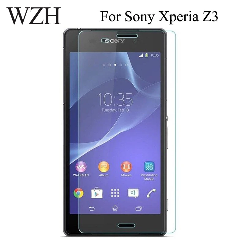 Высококачественное закаленное стекло WZH для SONY Xperia Z3 протектор экрана D6603 D6643 D6653 9H