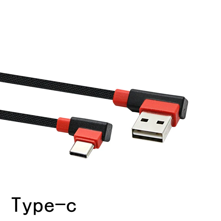 Usb type C Micro USB 90 градусов быстрая зарядка кабель L c 3 1 шнур данных зарядное