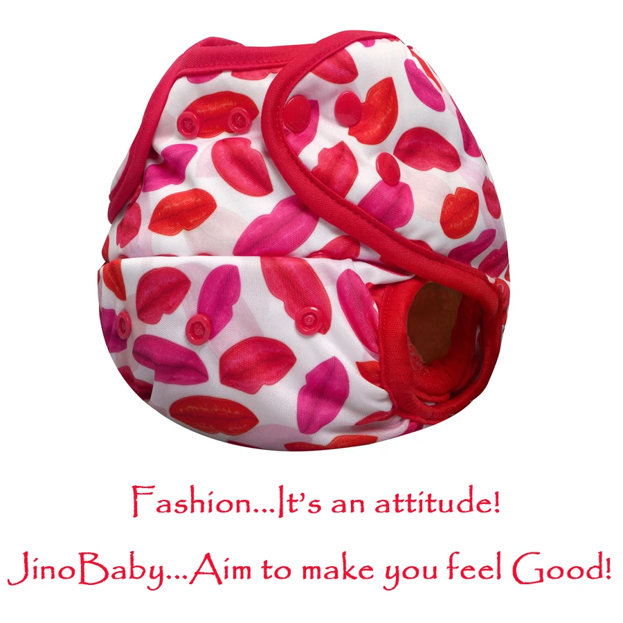 Jinobaby натуральная Бамбуковая ткань подгузник моющийся подгузник Baby многоразовый подгузник с бамбуковая вставка(для новорожденных и детей до 15 кг