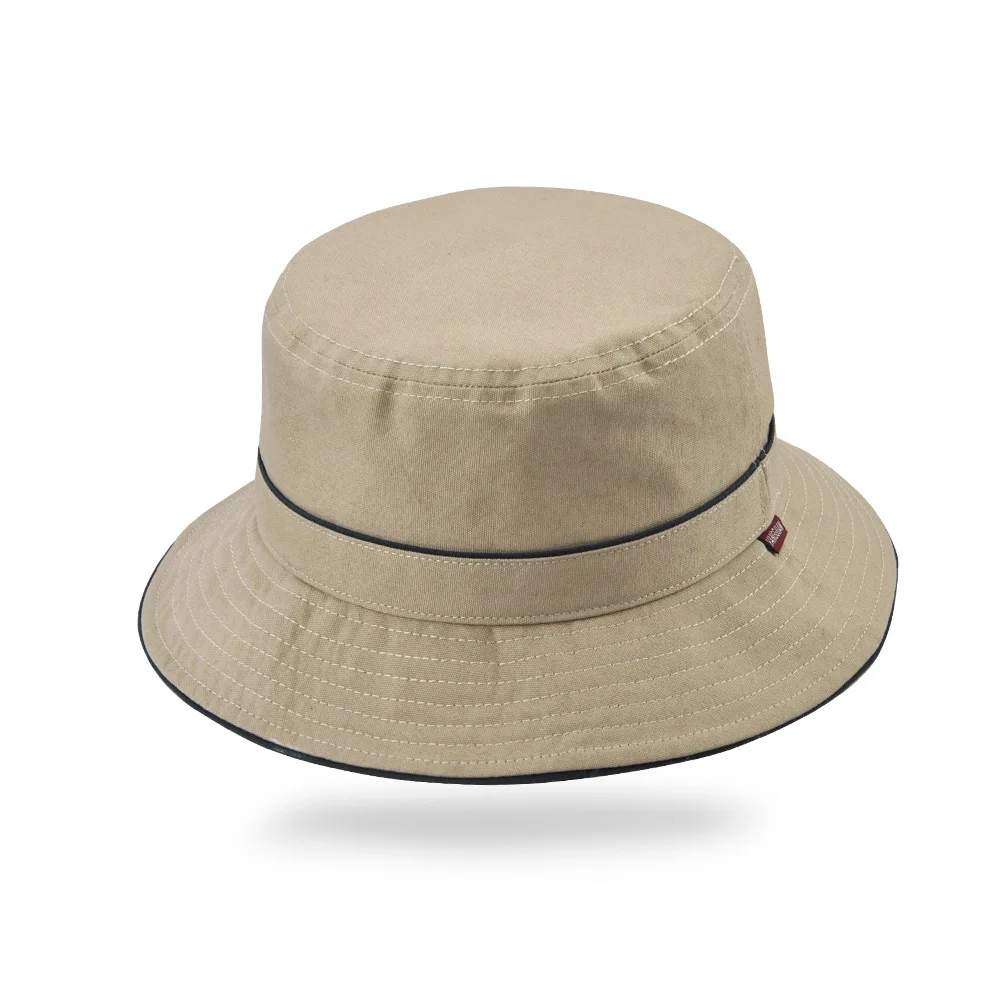 beige TOHUIYAN,, простые одноцветные шляпы, для мужчин и женщин, летние, Chapeu Feminino, хлопок, защита от солнца, Bob, кепка, удобные, рыбацкие, Панамы - Цвет: beige